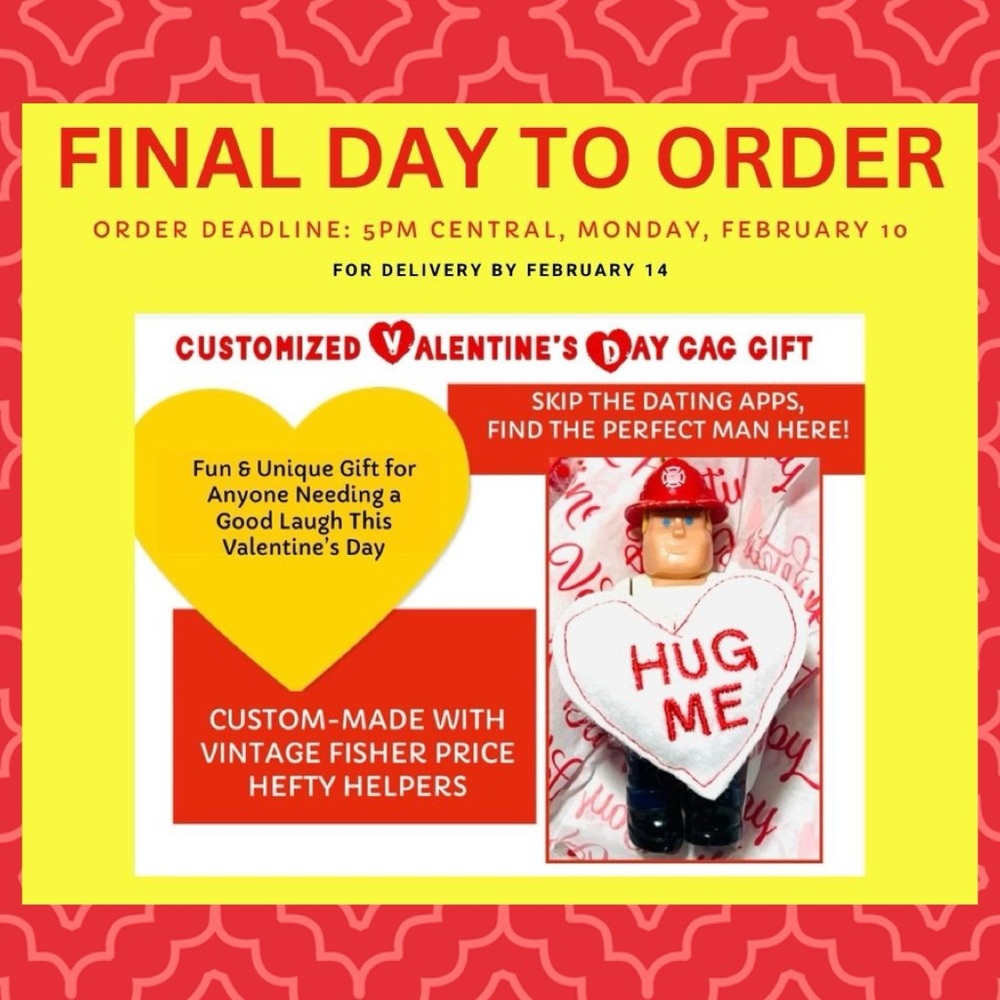 Customized Valentine's Day Gag Gift - Last Day to Order - Limited Supply